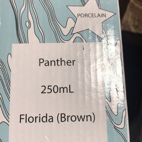 ContainedArt Panther Florida Brown Porcelain Airtight Container New - Picture 11 of 11